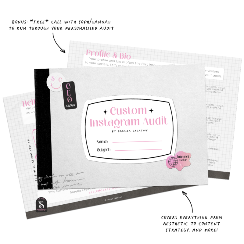 Sorella Creative Custom Instagram Audit