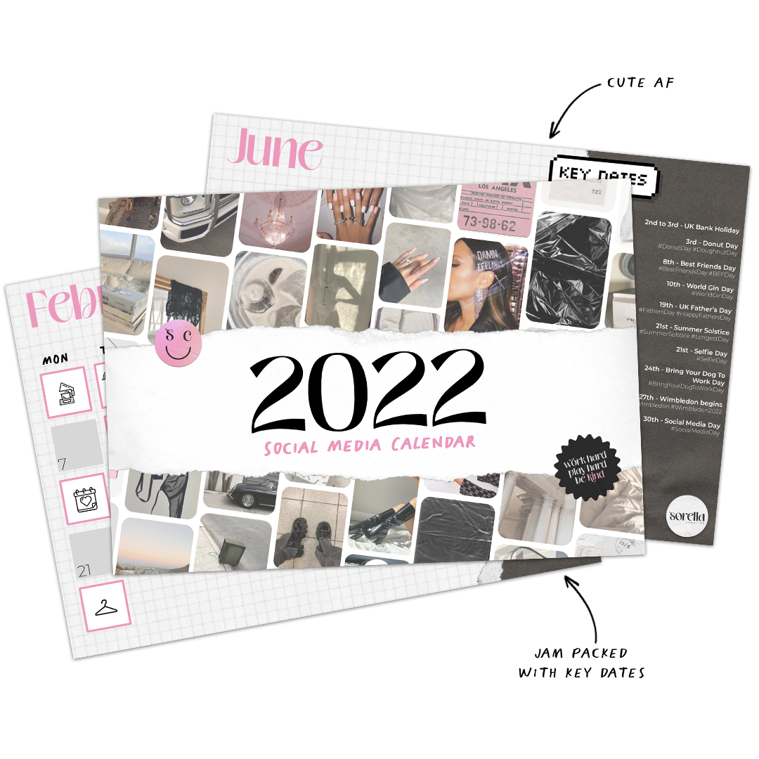 Sorella Creative Social Media Calendar 2022